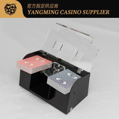 comprar Casino Personalizado Metal Iron Poker Inteligente Misturador Automático Suporte 2 Decks de Cartas Sincronizado Limpeza de Alta Velocidade Fabricação em linha