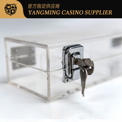 comprar Caixa de fichas de Casino Poker 100 Yard 50mm Caixa de fichas de jogo com chave de segurança Fabricação em linha