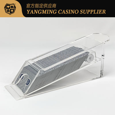 comprar Calçados de alto concessionário transparentes de 8 decks de alta qualidade Profissional Acrílico Calçados de concessionário de poker para jogos de azar Fabricação em linha