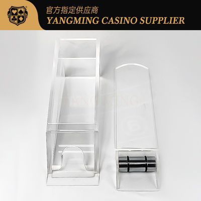 comprar Sapatos de distribuidor acrílico alto claro para jogos de poker de cassino baccarat Fabricação em linha