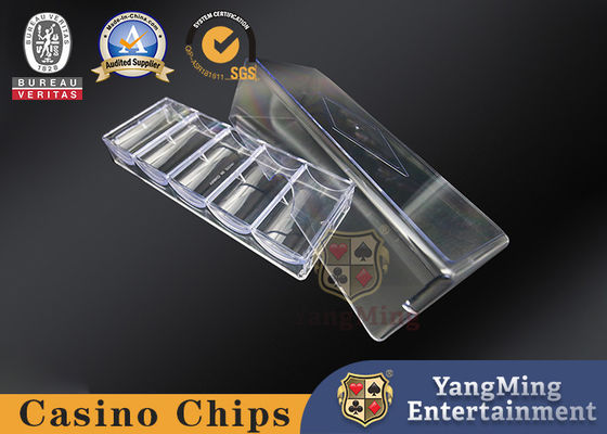 comprar Tabela de jogo de poker Texas Hold'em Preto Cores de plástico Fichas de cassino bandeja Fornecimento de cassino 8 linhas Fabricação em linha