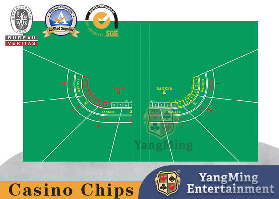 comprar Layout de Baccarat para 7 - Jogador Poker Casino Fold Waterproof Table Layout Cor Verde Fabricação em linha