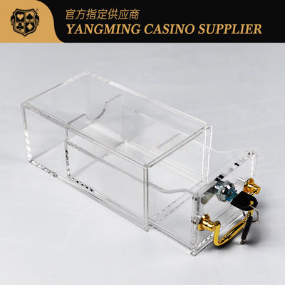 comprar Caixa de envio com trava de 8 baralhos em acrílico personalizada de fábrica para mesa de pôquer casual de cassino e clube Fabricação em linha