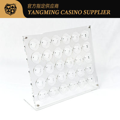 comprar Casino Acrílico Transparente Chips Poker Case Mesa de jogo Chips de plástico Carrier Roleta Casino Custom Holder Fabricação em linha