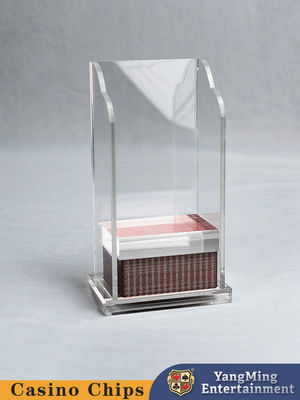 comprar O pôquer transparente acrílico abandonou a bacará Texas Table Game Card Box da caixa de cartão Fabricação em linha