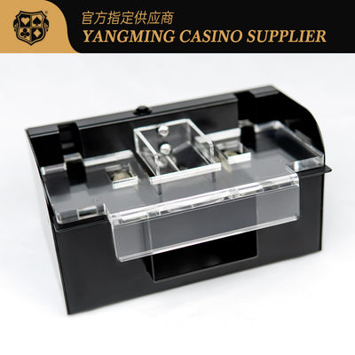 comprar 1 - Shuffler dedicado do cartão do pôquer do casino de 2 plataformas com tampa transparente do ferro do metal Fabricação em linha