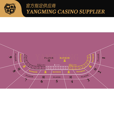 comprar Baccarat Texas Layout Impressão vermelha Padrão impermeável Toalha de mesa Casino Layout Fabricação em linha