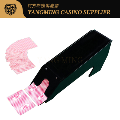 comprar Sapatos de distribuidor acrílico preto mais recentes de nível de cassino para jogos de cartas de bacará e pôquer de 8 baralhos Fabricação em linha