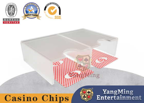 comprar Dobro - Matte Casino Table Accessories Acrylic translúcido aberto 1-2 cartões de jogo da plataforma abotoa-se Fabricação em linha