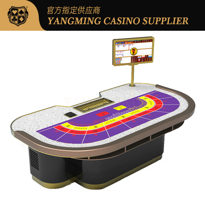 comprar Mesa de Pôquer de Cassino de Luxo Baccarat para 9 Jogadores com Padrões e Cores Personalizadas Fabricação em linha