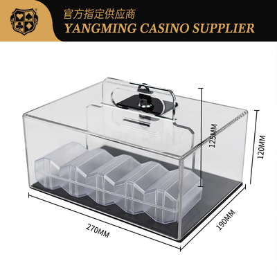 comprar Acrylic Poker Chip Holder - 400 Capacity Texas Hold'em Storage Case Fabricação em linha