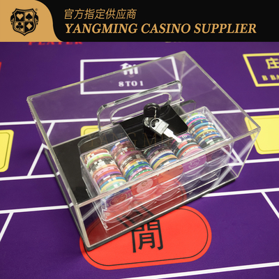 comprar Caixa de fichas de Texas Hold'em em acrílico Fabricação em linha