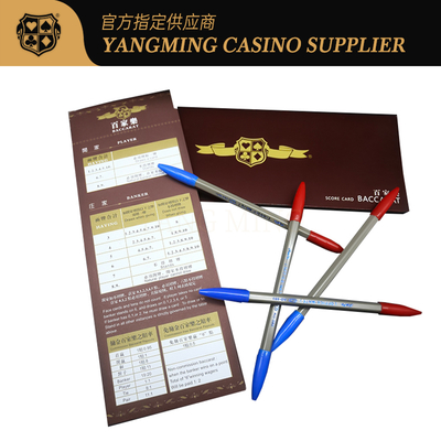 comprar Novas fichas personalizadas da Manufatura 50 folhas por livro Casinos Clubes de Entretenimento Cartas de pontuação de baccarat Fabricação em linha