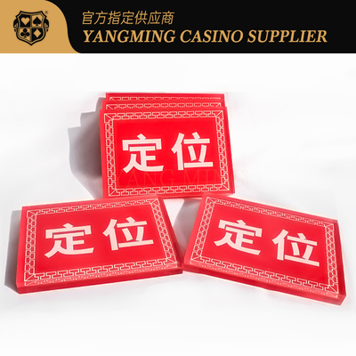 comprar Cartão de Posicionamento de Red Bull Quadrado Acrílico Casino Poker Table Game Cartão de Posicionamento Fabricação em linha