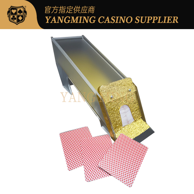comprar Shuffler geado tabela de jogo dos cartões de jogo da sapata do negociante da plataforma do ouro amarelo 8 Fabricação em linha