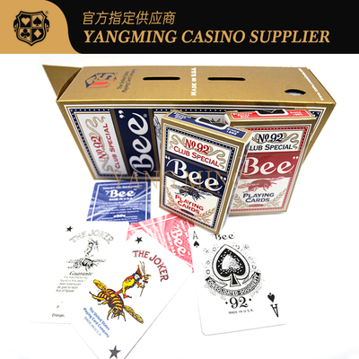 comprar Casino Profissional 310g Bee Poker Cards Americanas Importadas Black Core Baccarat Cards Para Jogo de Casino Fabricação em linha
