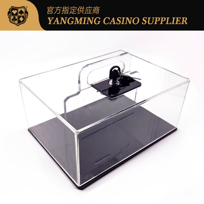 comprar Jogo de tabela acrílico metálico de Chip Case Full Transparent Baccarat do pôquer do ferro + do fechamento Fabricação em linha