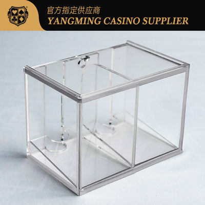 comprar Caixa acrílica engrossada da gota do suporte do negociante dos cartões das plataformas do portador 8 dos cartões de jogo fábrica plástica transparente Fabricação em linha