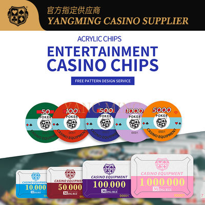 comprar Factory Customized Acrylic Poker Chips Designed For Casino Baccarat Games Fabricação em linha