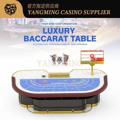 comprar 10 Persons High Quality Poker Table Solid Wood Baccarat Gambling Table For Sale Fabricação em linha