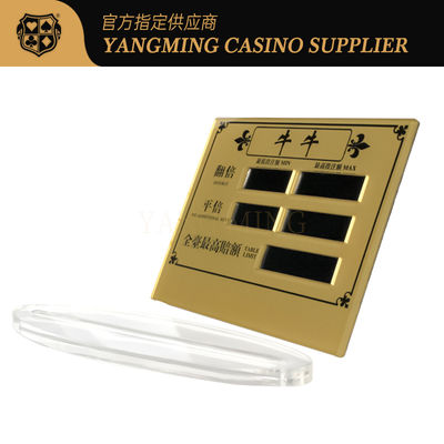 comprar Casino Bull Poker Table Limited Cartão Vermelho Impressão de tela de plástico acrílico pode ser personalizada Fabricação em linha