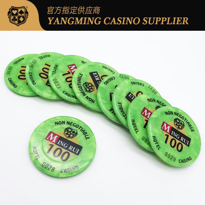 comprar Chips de jogo ABS RFID, Chips de poker Monte Carlo Blackjack com número de segurança para uso no clube de cassino Fabricação em linha