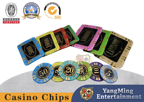 comprar Anti - falsificando Crystal Poker Chips/pôquer retangular Chips For Casino Fabricação em linha