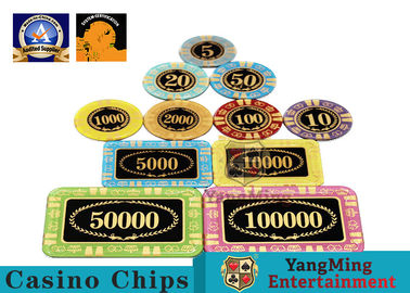 comprar O transmitância alto personalizado Crystal Casino Poker Chips Round dá forma para o clube de jogo Fabricação em linha