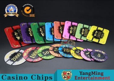 comprar Microplaqueta acrílica da tabela de jogo da tabela do pôquer de Crystal Gold Stamping Chip Baccarat Fabricação em linha