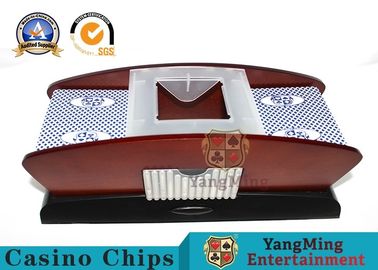 comprar O plástico de 2 plataformas e o Shuffler automático do cartão de Woodern com bateria Texas guardam-nos Shuffler dos cartões da competição Fabricação em linha