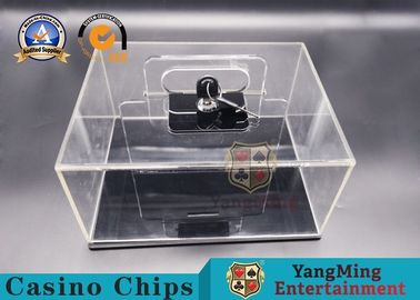 comprar Texas Hold eles 400 - jarda Chip Lockable Cash Box Thickened móvel Chip Box Spot Club Dedicated transparente completo Fabricação em linha