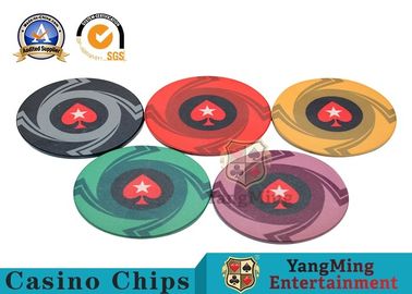 comprar Pôquer vazio cerâmico plástico redondo Chips Sets do casino, microplaqueta colorida de Polyspectra Fabricação em linha