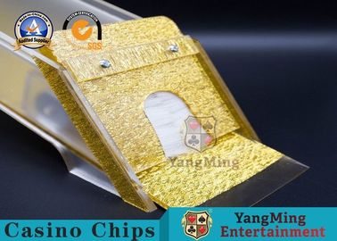 comprar 8 cartões de jogo do manual das plataformas/sapatas cartão do casino com a tampa acrílica clara 5-7mm Thinkness Fabricação em linha