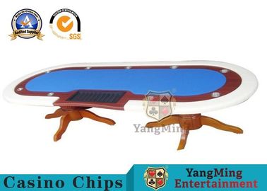 comprar Da tabela de luxe do pôquer da tabela do pôquer da velocidade de 10 jogadores pano feito sob encomenda com revestimento de mármore Fabricação em linha