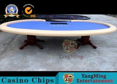 comprar Texas Holdem luxuoso 110 tabela do pôquer de Seat da sublimação 10 da tintura da polegada com posição do negociante Fabricação em linha