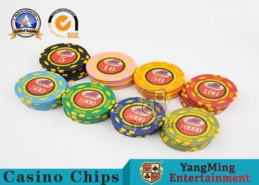 comprar pôquer Chips Set With Custom Uv Logo Circular Type do casino 600pcs Fabricação em linha