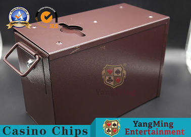 comprar Caixa de jogo da gota do dinheiro do casino do metal da tabela do pôquer com luva & fechamentos para o suporte do dinheiro da tabela do pôquer Fabricação em linha