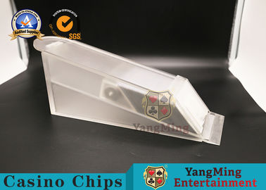 comprar sapata acrílica transparente do negociante do pôquer da sapata do cartão do casino de 370*150*100mm/8 plataformas Fabricação em linha
