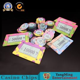 comprar Batatas fritas em palito customizáveis da tabela do pôquer do teste padrão do projeto de Texas Poker Clay Ceramic Chips Fabricação em linha