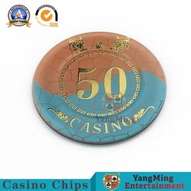 comprar Pôquer acrílico de bronzagem de alta temperatura Chips Round Shaped do casino Fabricação em linha