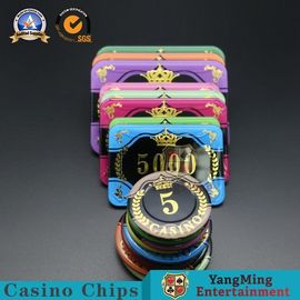 comprar Microplaquetas de pôquer do casino/anti personalizados - falsificando microplaquetas de jogo redondas Fabricação em linha