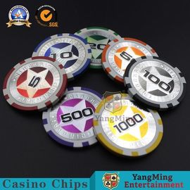 comprar Microplaquetas de pôquer europeias de jogo do casino do Abs 3-3.3MM Thinkness para o jogo do entretenimento do presente Fabricação em linha