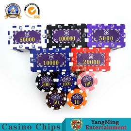 comprar bronzagem plástica americana feita sob encomenda de Chip Set Ink Silk Screen do pôquer do casino do núcleo de ferro do ABS de 760pcs 14g Fabricação em linha