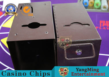 comprar Caixa metálica de luxe personalizada Texas Hold do dinheiro do ferro eles caixa da ponta do portador da gota do dinheiro da tabela do pôquer Fabricação em linha