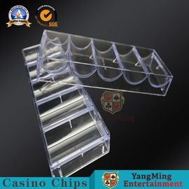 comprar 100 casino acrílico transparente Chip Tray With Cover/acessórios de jogo do PCS 40mm da tabela da bacará Fabricação em linha