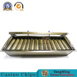 comprar Casino Chip Holder For Round Poker Chip And Plaque da dupla camada do metal de 14 fileiras Fabricação em linha