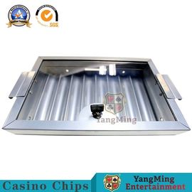 comprar 8 acessórios de prata da tabela do vinte-e-um de Chip Tray 375*253mm da tabela do pôquer da cor das fileiras Fabricação em linha