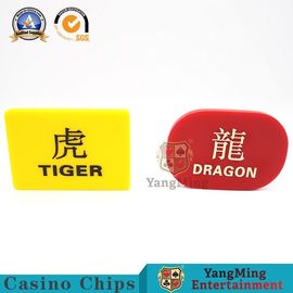 comprar Marcadores duráveis Macau da bacará que joga Dragon Tiger Dealer All In Block Texas Cutting Plastic Seal Card Fabricação em linha