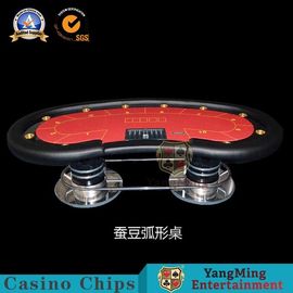 comprar 8-10 a tabela dobrável Texas Hold do pôquer do casino oval da pessoa eles conduziu a tabela com tampo da mesa impermeável da tela Fabricação em linha