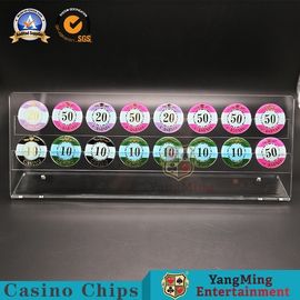 comprar Pôquer redondo Chips Display Holder/suporte inteiramente transparente da tabela do casino da roleta Fabricação em linha